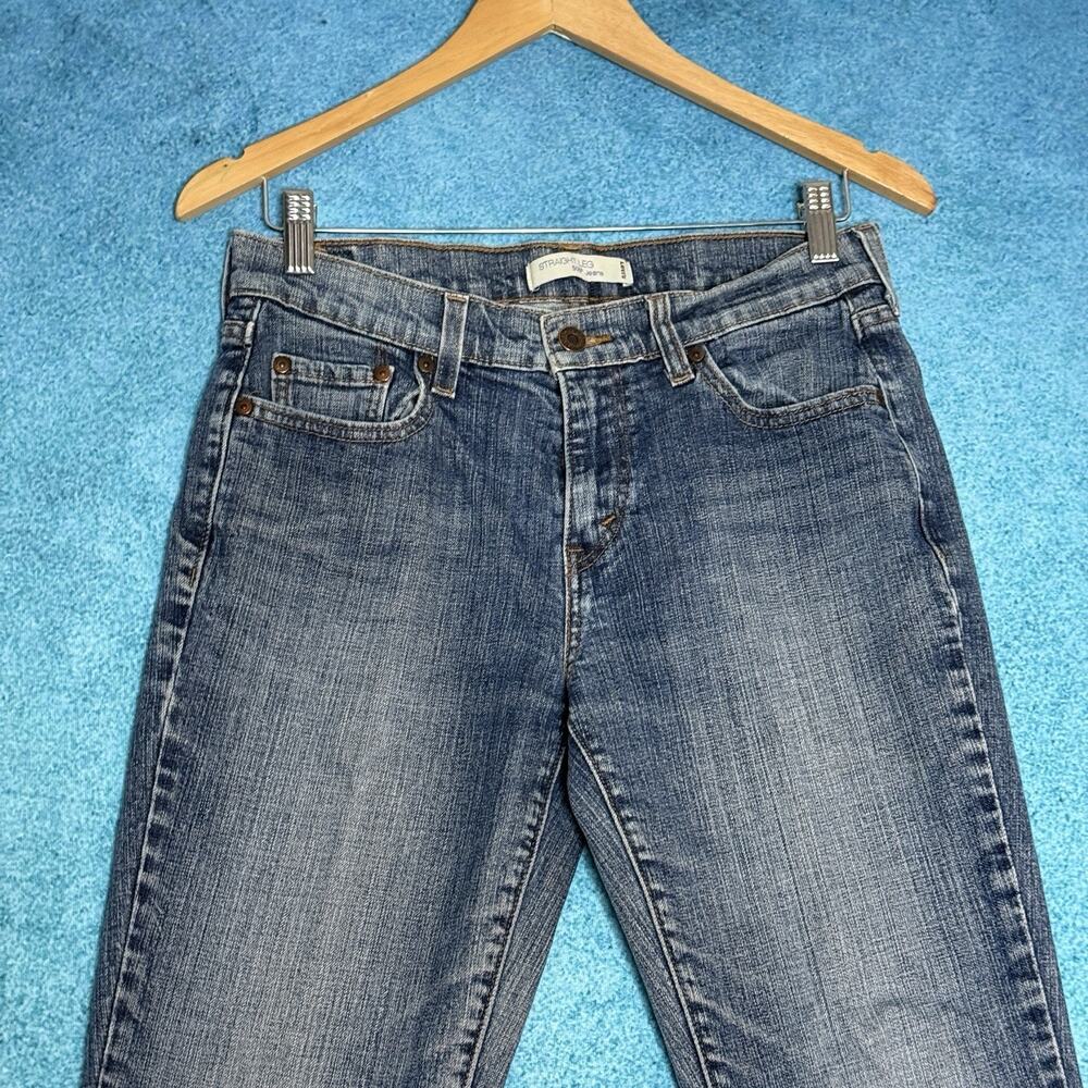 Levi’s 505 Women’s Jeans Size 6M 30x24 Mid Rise Straight Leg Hemmed Blue - Picture 3 of 16
